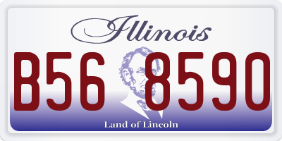 IL license plate B568590