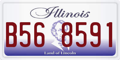 IL license plate B568591