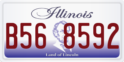 IL license plate B568592