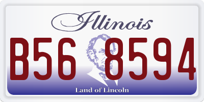 IL license plate B568594