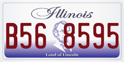 IL license plate B568595