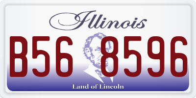 IL license plate B568596