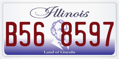 IL license plate B568597