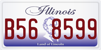 IL license plate B568599