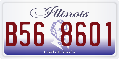 IL license plate B568601