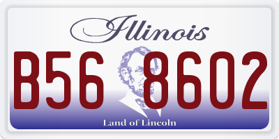 IL license plate B568602