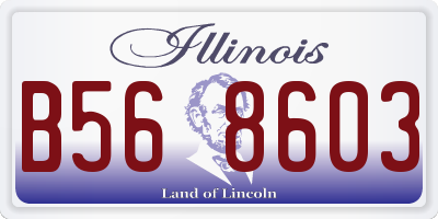 IL license plate B568603