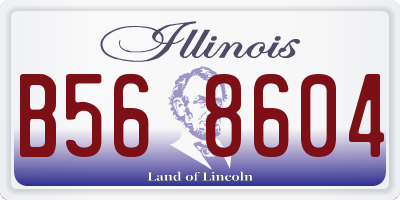 IL license plate B568604
