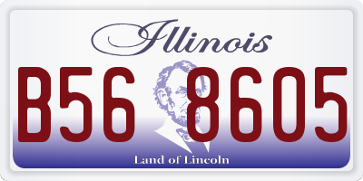 IL license plate B568605