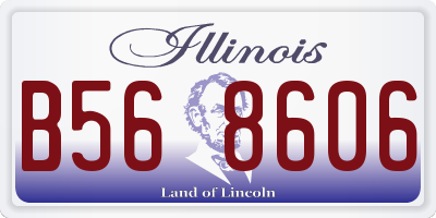 IL license plate B568606