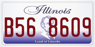 IL license plate B568609