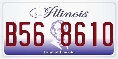 IL license plate B568610