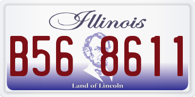 IL license plate B568611