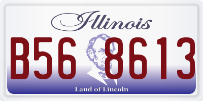 IL license plate B568613