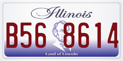 IL license plate B568614