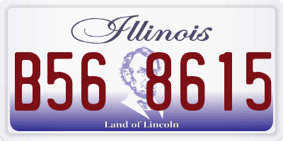 IL license plate B568615