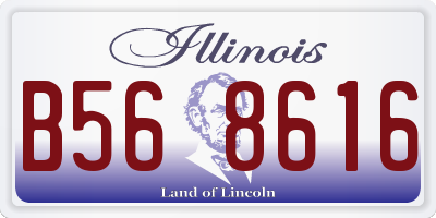 IL license plate B568616