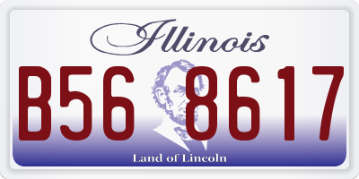 IL license plate B568617