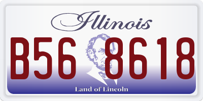 IL license plate B568618