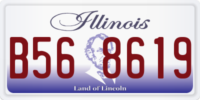 IL license plate B568619