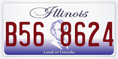 IL license plate B568624