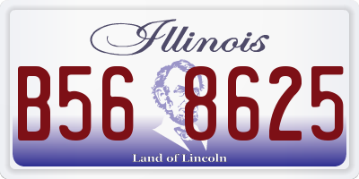 IL license plate B568625