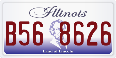 IL license plate B568626