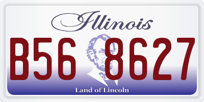 IL license plate B568627