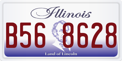 IL license plate B568628
