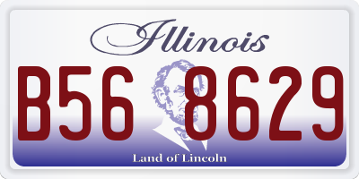 IL license plate B568629