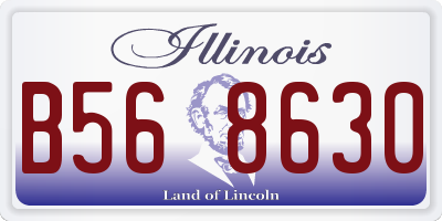 IL license plate B568630