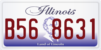 IL license plate B568631