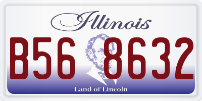 IL license plate B568632