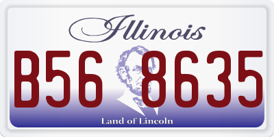 IL license plate B568635