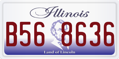 IL license plate B568636