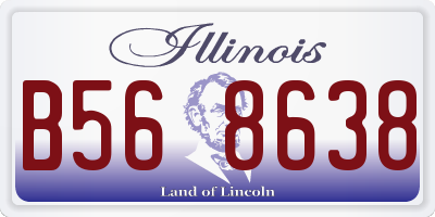 IL license plate B568638