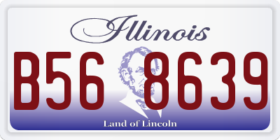 IL license plate B568639