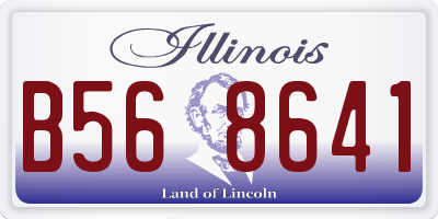 IL license plate B568641