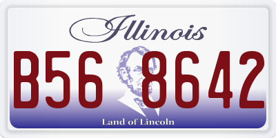 IL license plate B568642