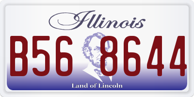 IL license plate B568644