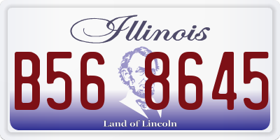 IL license plate B568645