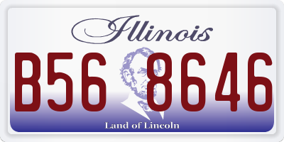IL license plate B568646