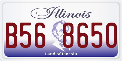 IL license plate B568650