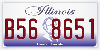 IL license plate B568651