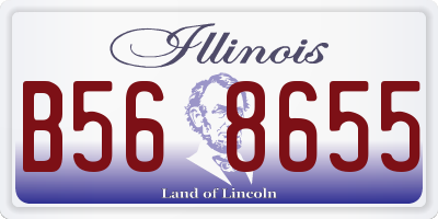 IL license plate B568655