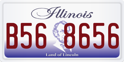 IL license plate B568656