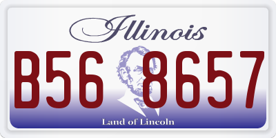 IL license plate B568657