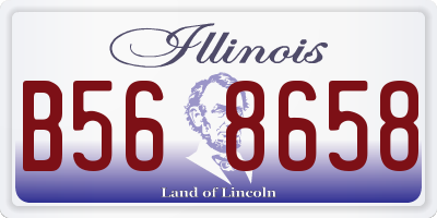 IL license plate B568658