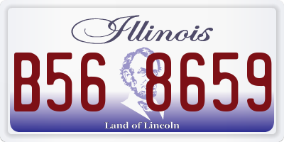 IL license plate B568659
