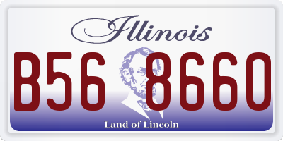 IL license plate B568660